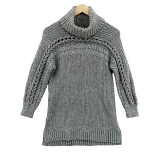 Simply Vera by Vera Wang Women's Gray Knit Turtleneck Long Sleeve Sweater Size M